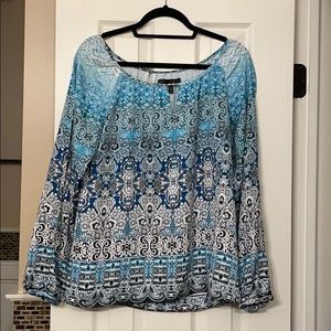 WHBM Peep Sleeve blouse